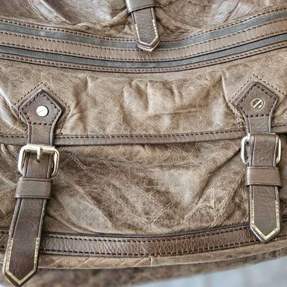 L.A.M.B. by Gwen Stefani Lamb Leather Tote Satchel Carry On  Travel Luxury #571 - Picture 2 of 6